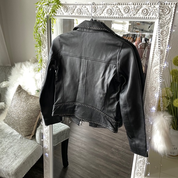 The Kooples Leather Moto Jacket New - Picture 8 of 12